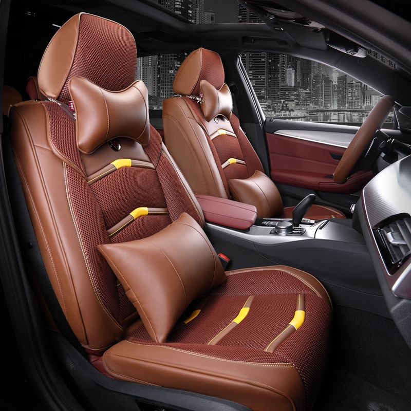 Universal Fit Car Accessories Seat Covers For Trucks Full Surround Universal Fit Car Accessories Seat Covers For Trucks Full Surround Design Durable Pu Leather Adjuatable Five Seats Nissan Titan