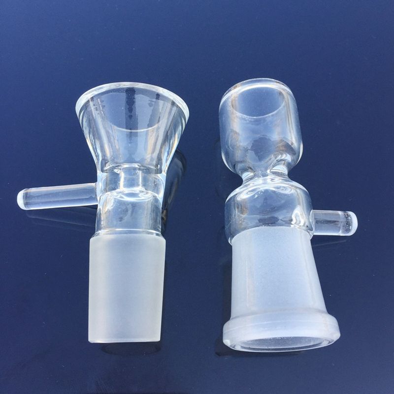 2020 14mm Glass Bong Bowl 18mm Funnel Bowl 14mm 18mm Bong Piece Male Female Glass Bong
