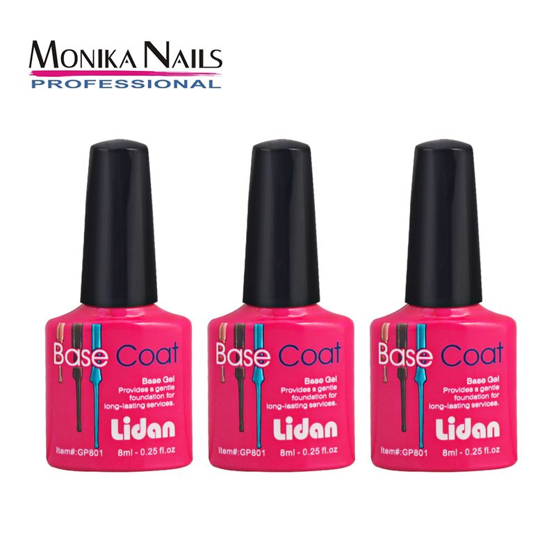 Monika Nail Base Coat With No Wipe Gel Nail Polish Uv Led Soak Off