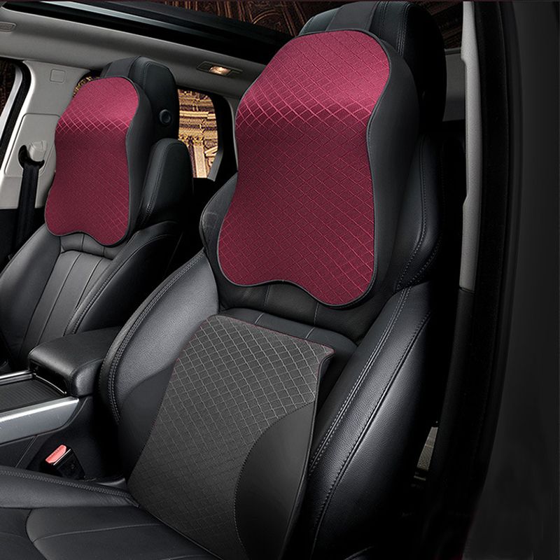 Hzyeyo Quality Car Pillow Set Headrest Neck Support Auto Space Memory Foam Cotton T 2088