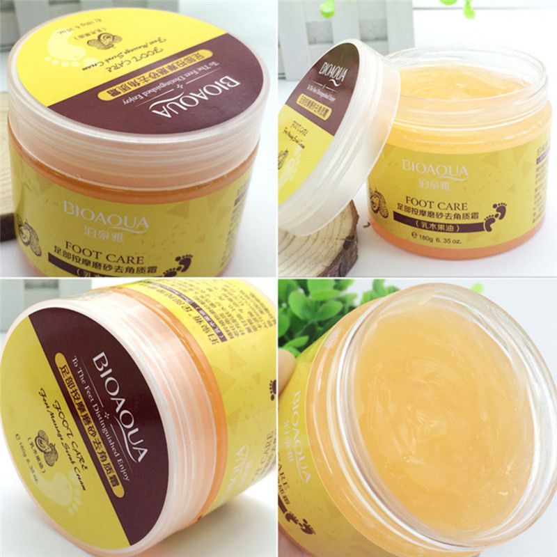 BIOAQUA Shea Butter Exfoliating Foot Massage Cream Foot Peeling Renewal