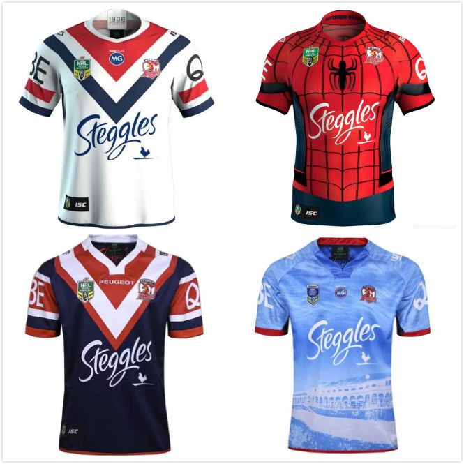 2020 !NRL National Rugby League Top Quality 2017 Australia Sydney Roosters Rugby Jerseys 9S