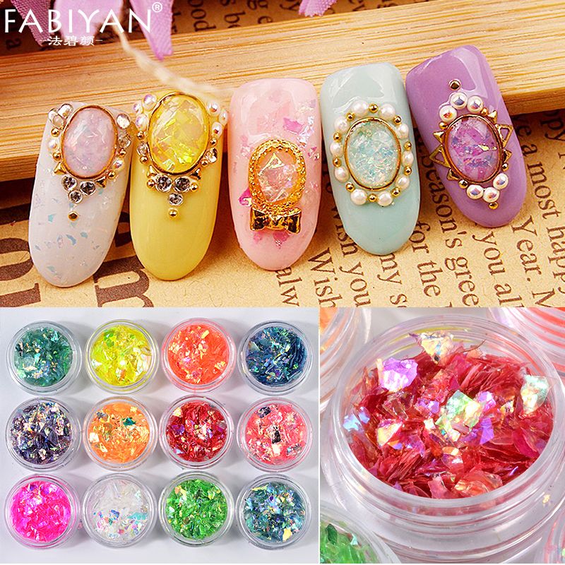 Nail Art Decoration Ornament Irregular Shell Glitter Powder