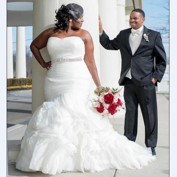 plus size trumpet mermaid wedding dresses