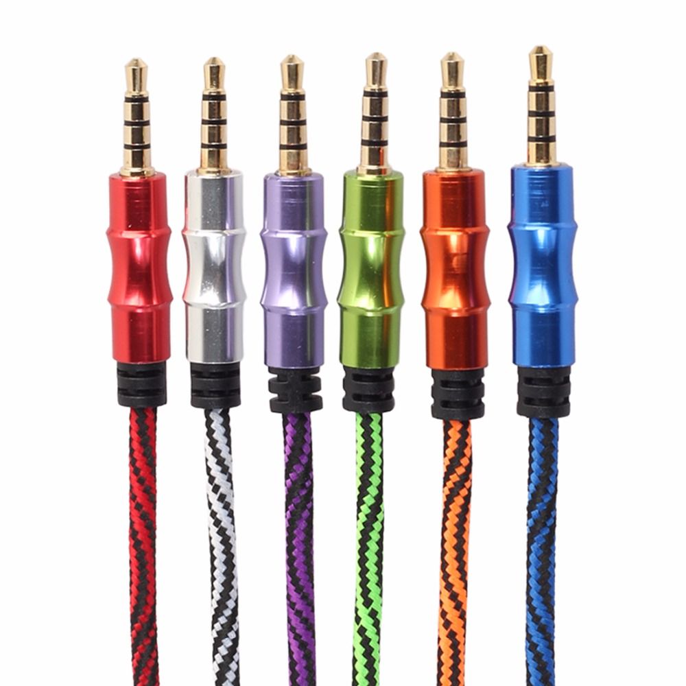 2018 1m Gold Plated Plug 3.5mm 4 Pin Audio Cable Jack 3.5mm Aux Cable For Car Mp3 Mp4 From Tenypure, $6.64 | DHgate.Com