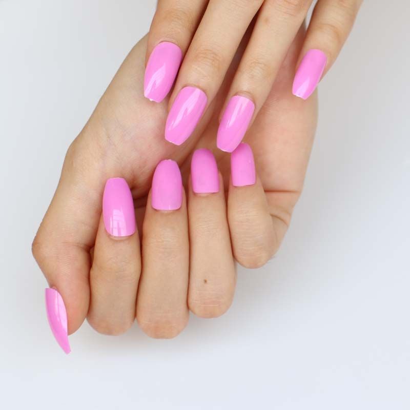 The New Candy Color Coffin Shape Nails Popular Sales Of The King