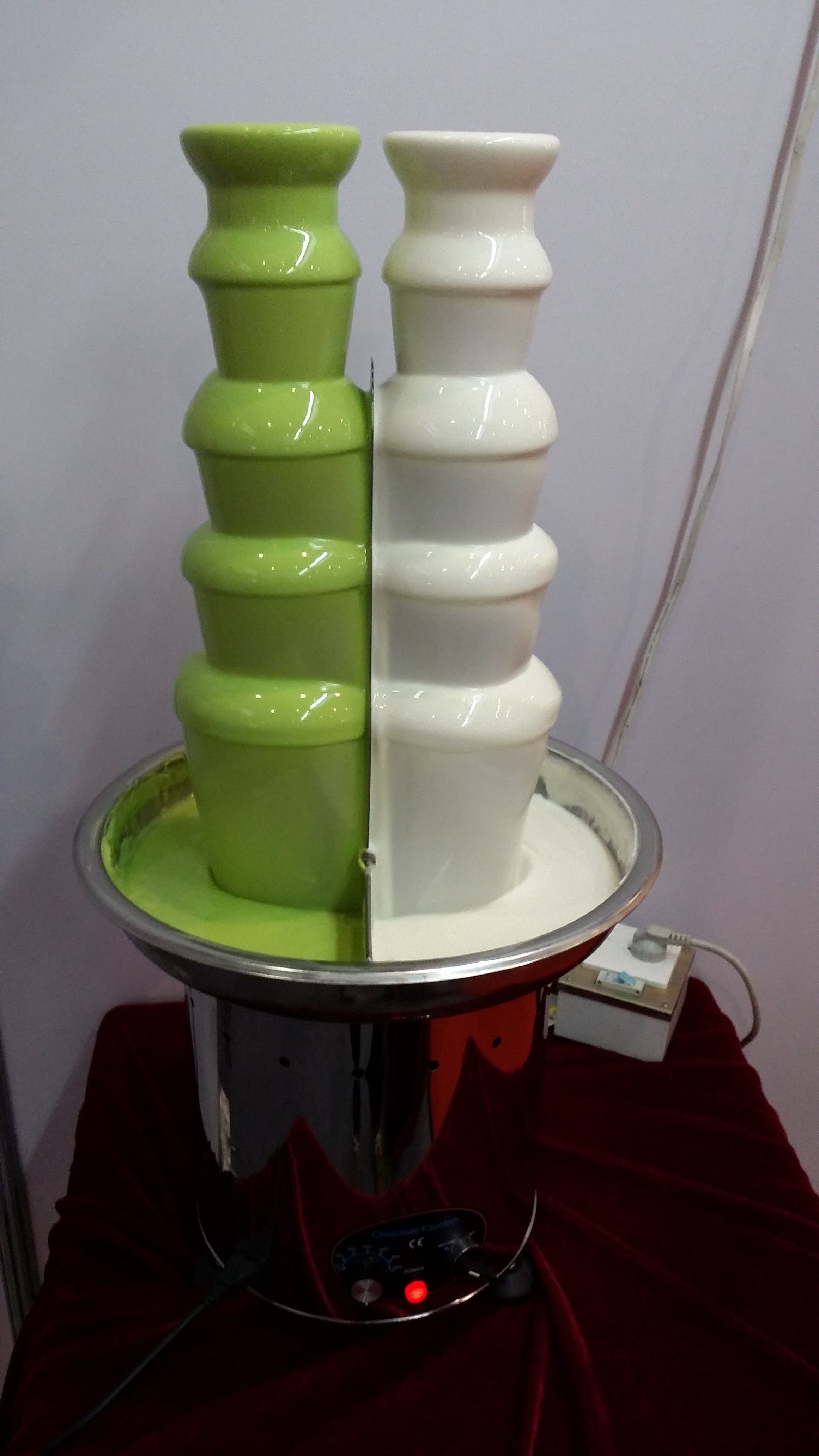 2020 Double Color 5 Tiers Chocolate Fountain Machine For Commercial Use