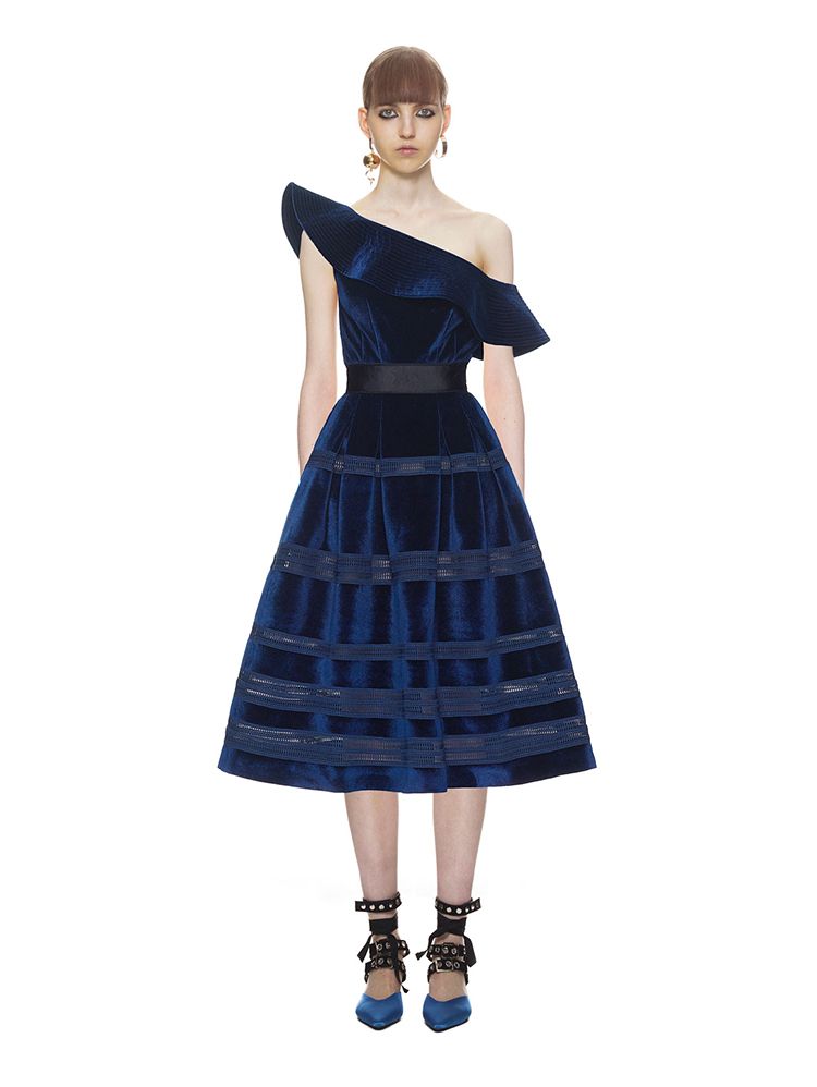 velvet dress one piece