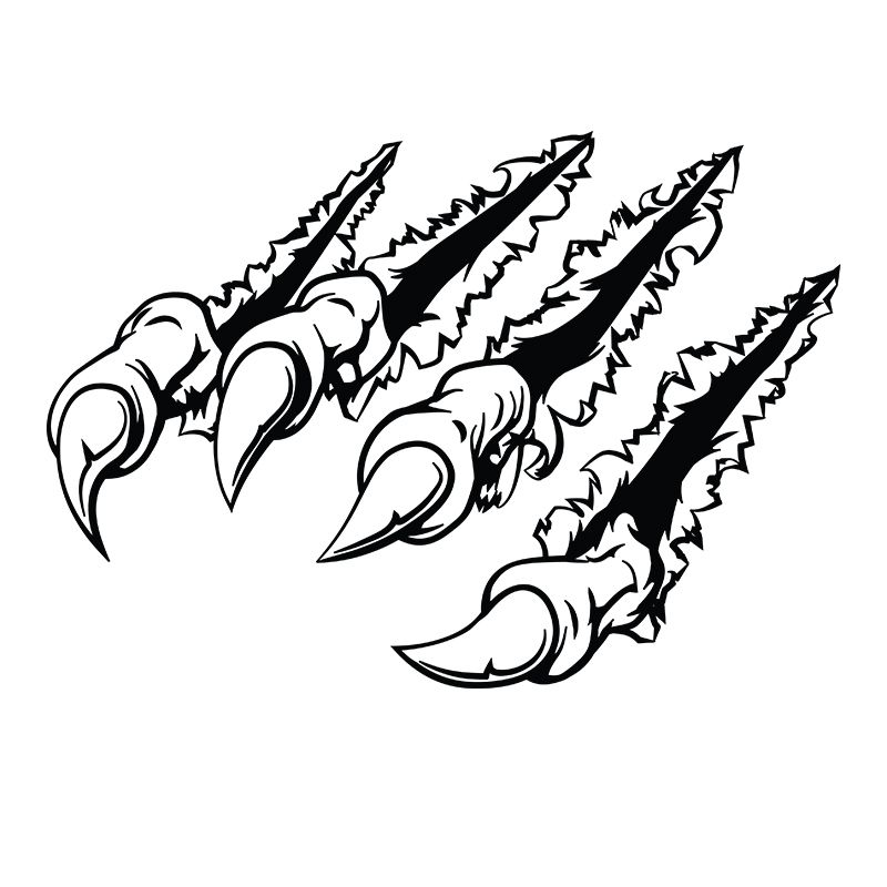The Monsters Claws Car Walls Windows Sticker Graphic Vinyl Decals Car
