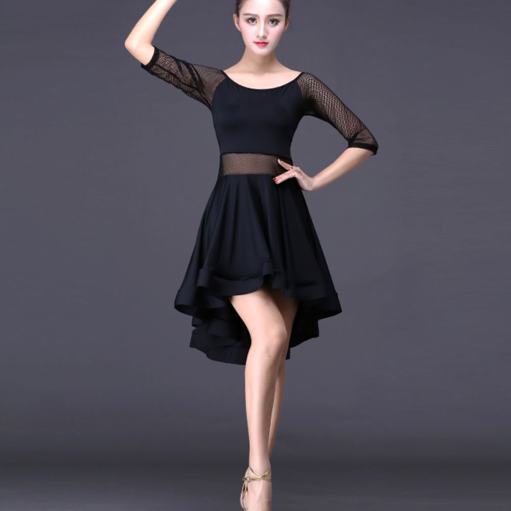 black dress dance costume