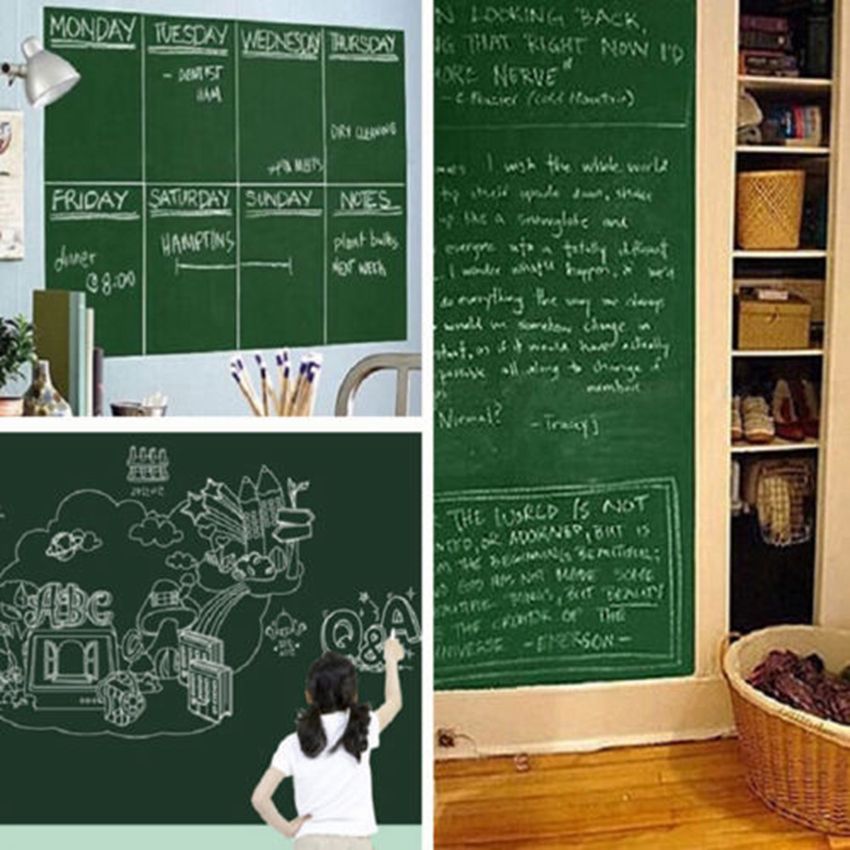 45x200cm chalk board stickers removable vinyl draw decor mural