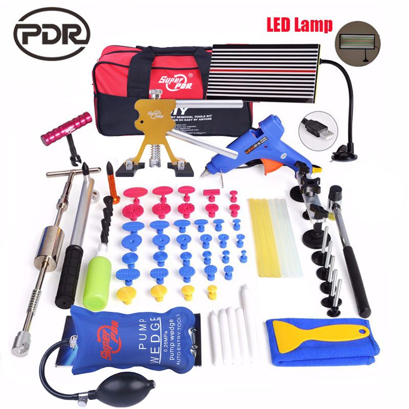 2018 Pdr Car Dent Repair Tools Kit Paintless Removal Tool Set 2018 Pdr Car Dent Repair Tools Kit Paintless Removal Tool Set Slide Hammer Lifter Led Lamp Reflector Board Diy Hand From Zhangliang1993
