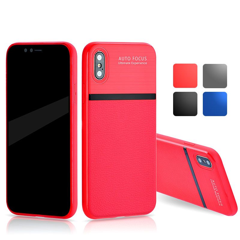 for iphone 6 8 plus x leather tpu soft rubber mobile phone case