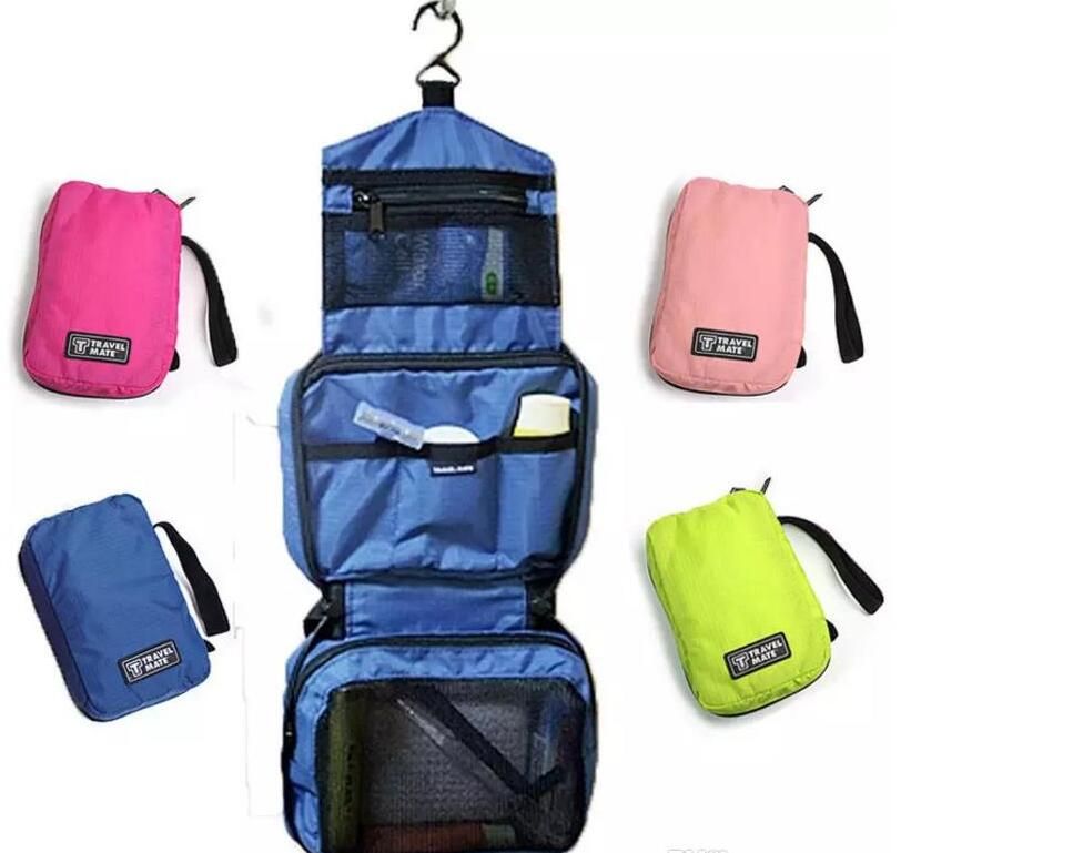 Travel Mate Bag Cosmetic Bags Nylon Makeup Bag Travel Toiletry Hanging Purse Holder Beauty