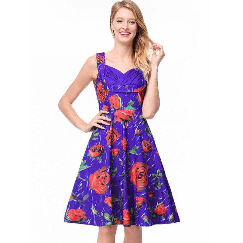 White and Purple Pleated Knee Length Dress
