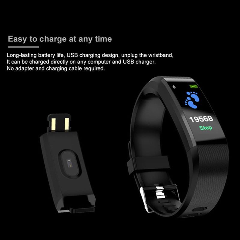 id115 id115plus pedometer waterproof running distance step fitness run distance tracker