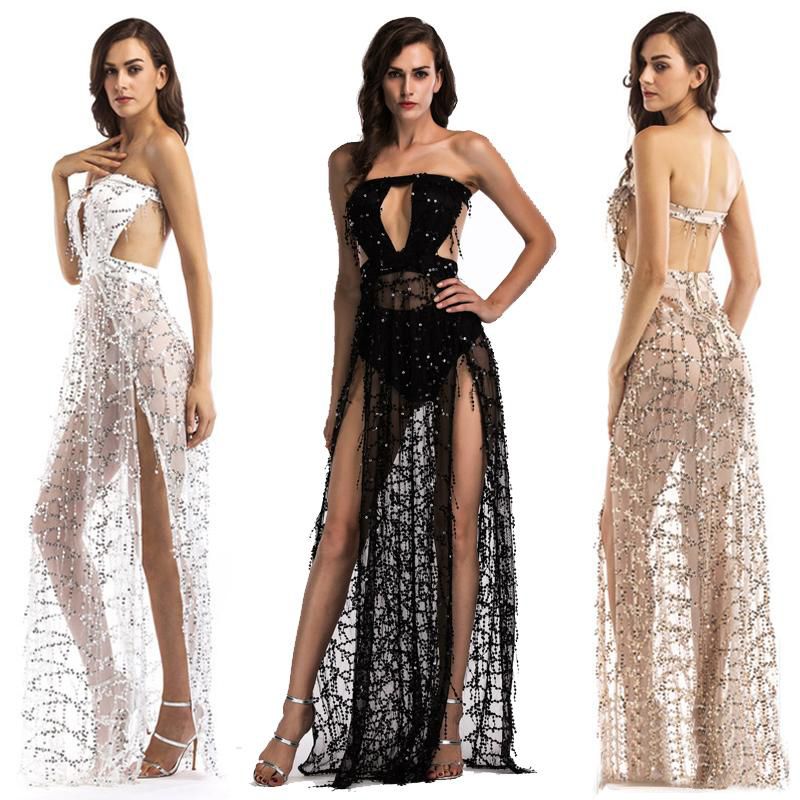 sheer party dresses