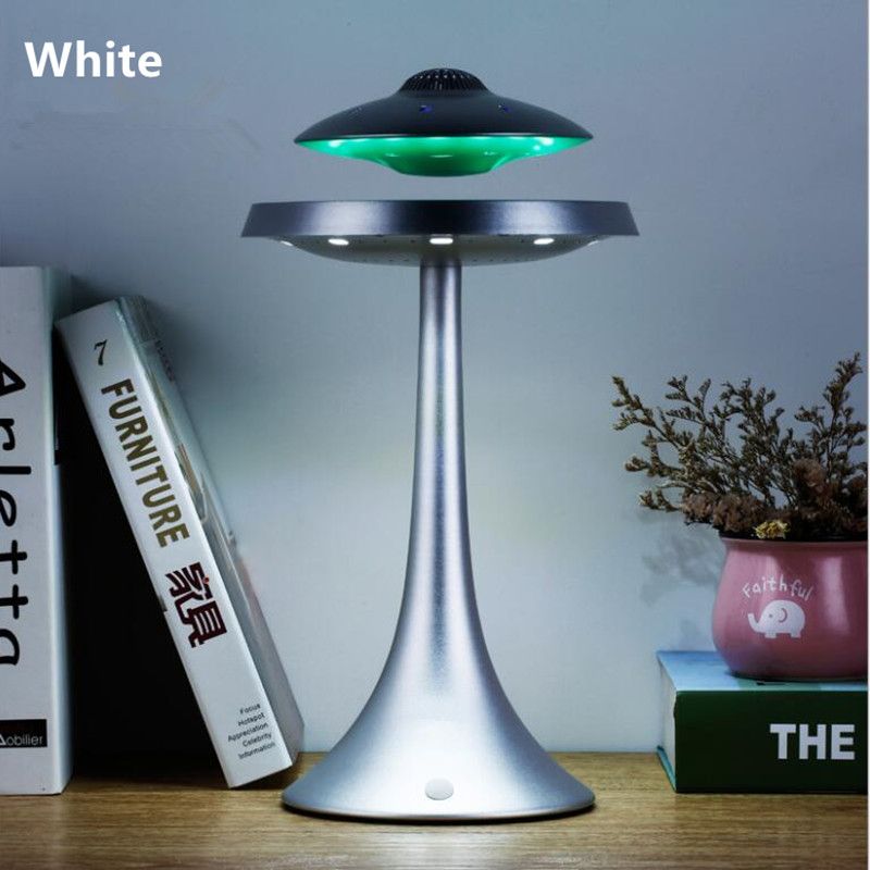 Levitation Led Table Lamp With Ufo Bluetooth Speaker Magnet Floating Rgb Light For Hotel