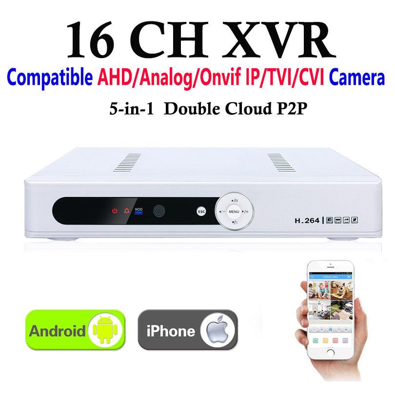 CCTV 16Channel XVR Video Recorder All HD 1080P 8CH Super DVR Recording