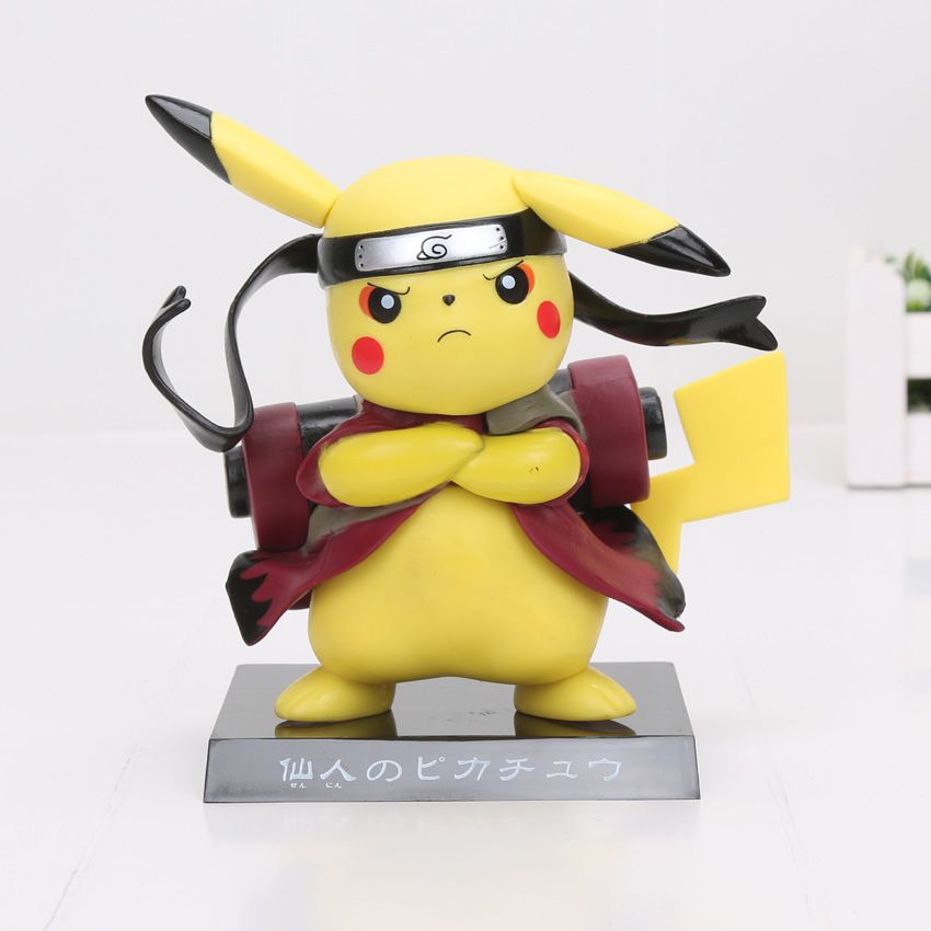Acheter Naruto Figurines Pikachu Sennin Modo PVC Collection Modèle Jouet Anime Naruto Shippuden