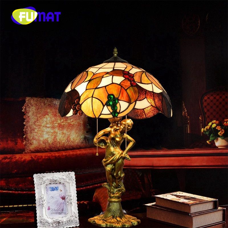 2018 Fumat Tiffany Stained Glass Red Dragonfly And Rose Art European 2018 Fumat Tiffany Stained Glass Red Dragonfly And Rose Art European Retro Living Room Dining Bedroom Bedside Table Lamp From Soon 306 54 Dhgate