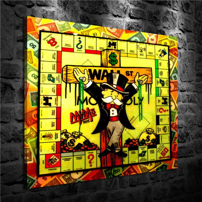 2020 Alec Monopoly,Home Decor HD Printed Modern Art ...