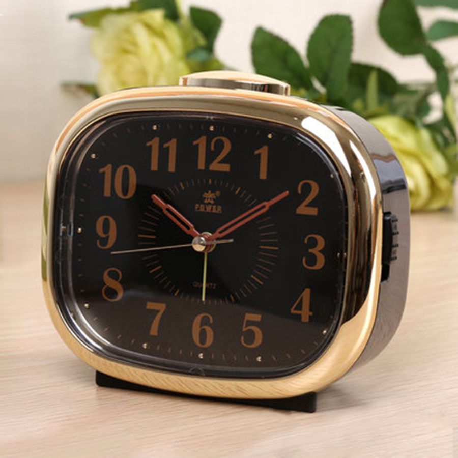 Creative Night Light Alarm Clock Electronic Snooze Mechanical Desk Talking Clocks Glow Wecker Bedside 50a0132