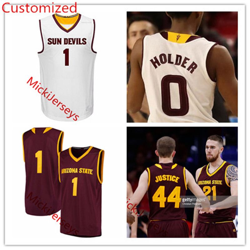2019 Custom NCAA Arizona State Sun Devils College Basketball Jerseys