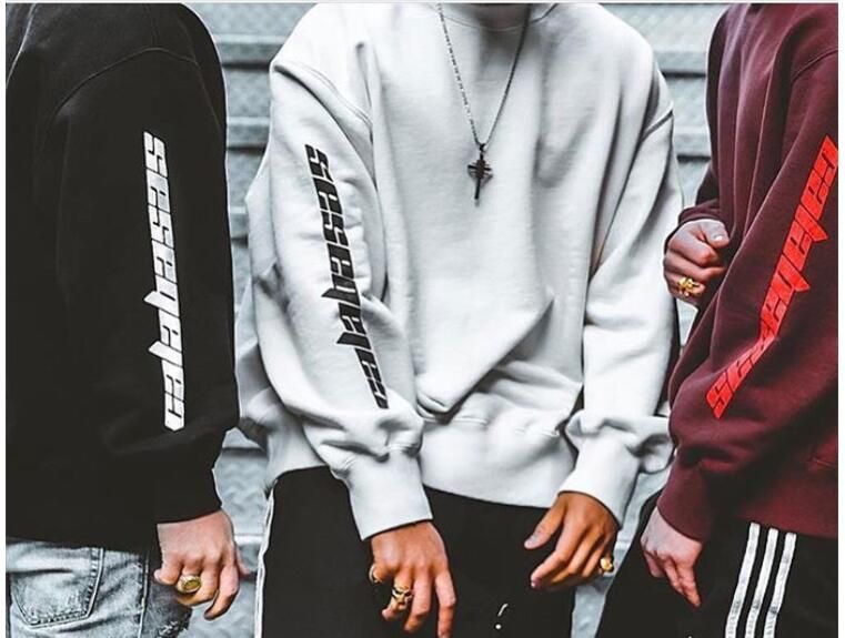 Embroidery Letter Male Hoodies Autumn Winter Hip Hop Swag Pullover Hooded Streetwear Men Women Sweatshirt Cotton Black Women T Shirt Men Hoodie Tshirt Men