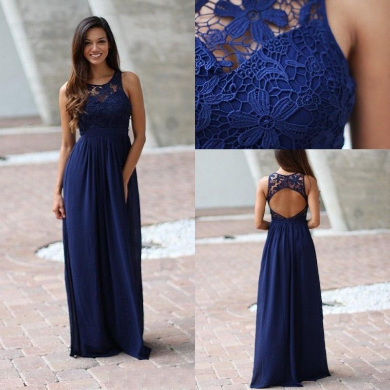 royal blue and silver bridesmaid dresses