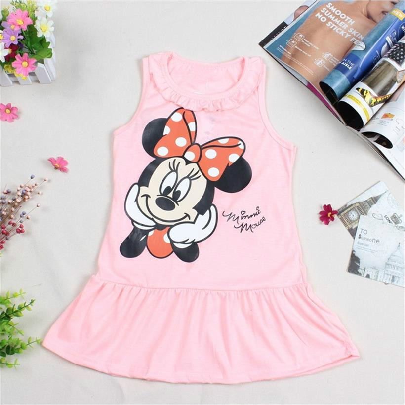ew 2018 Kids girls dress cute cartoon clothes, 