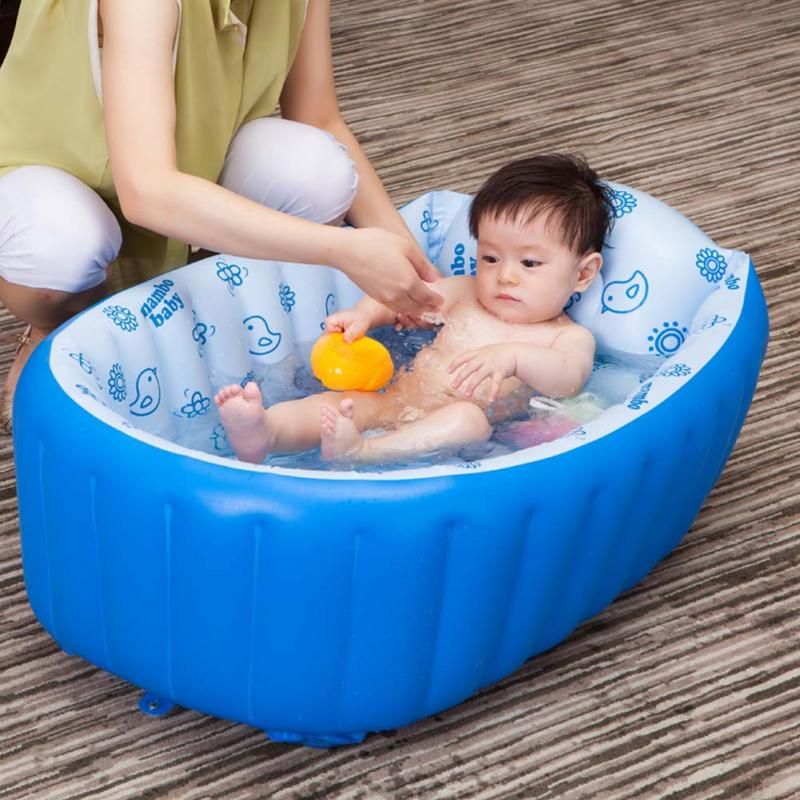 Summer Baby Inflatable Tub Portable Thick Baby Toddler Bathtub Bath Seat Inflatable Pool Swimming Pool Mambobaby Creative Fresh