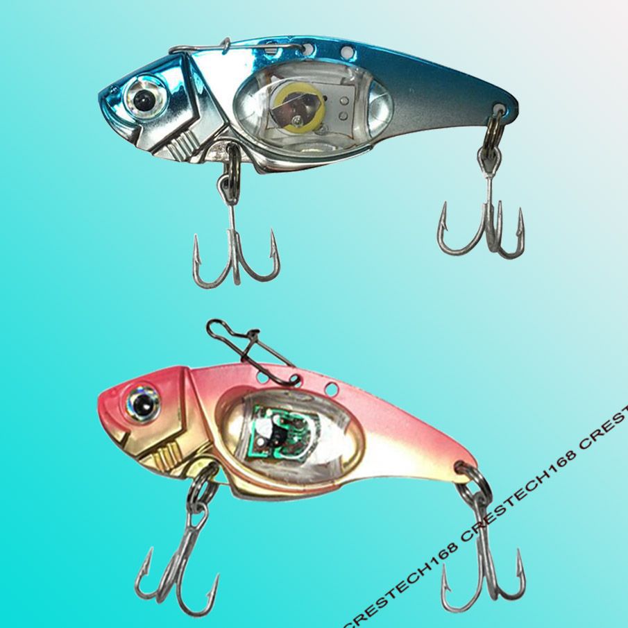 Fish Lure Flashlight LED Lamp Deep Drop Underwater Eye Shape Fishing Squid Lure