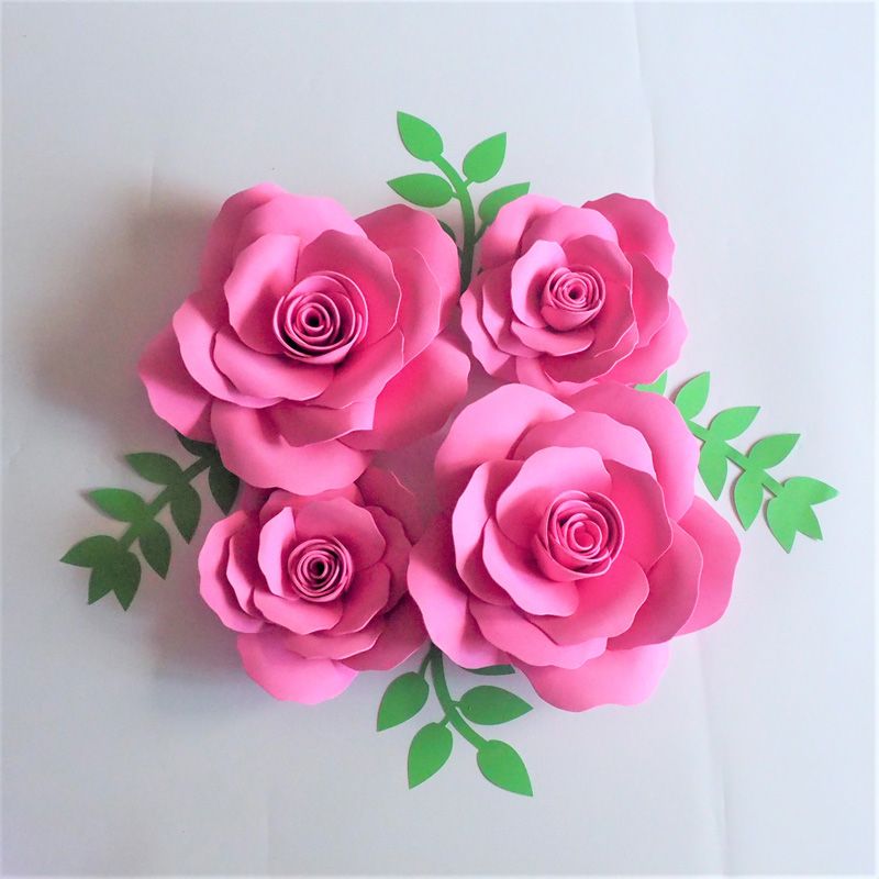 Giant Foam Paper Flowers Backdrop Leaves For Wedding Event Outdoor