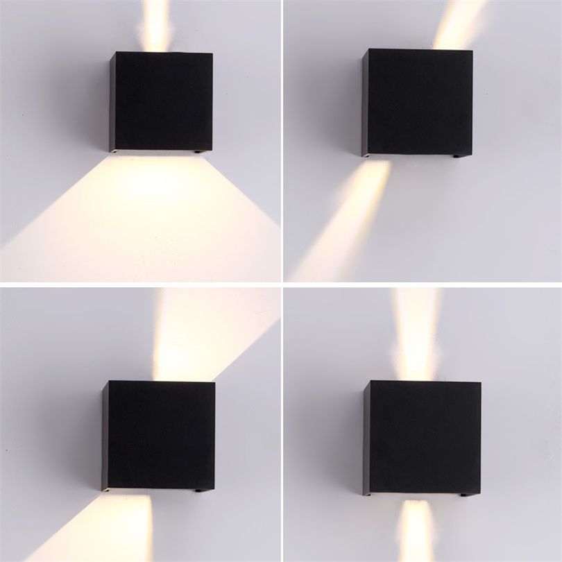 2019 Modern Waterproof Cube Adjule 12w Cob Outdoor Led Wall Lamp 2019 Modern Waterproof Cube Adjule 12w Cob Outdoor Led Wall Lamp Ip65 Aluminum Lights Garden Porch Sconce Decoration Light From Sunway168