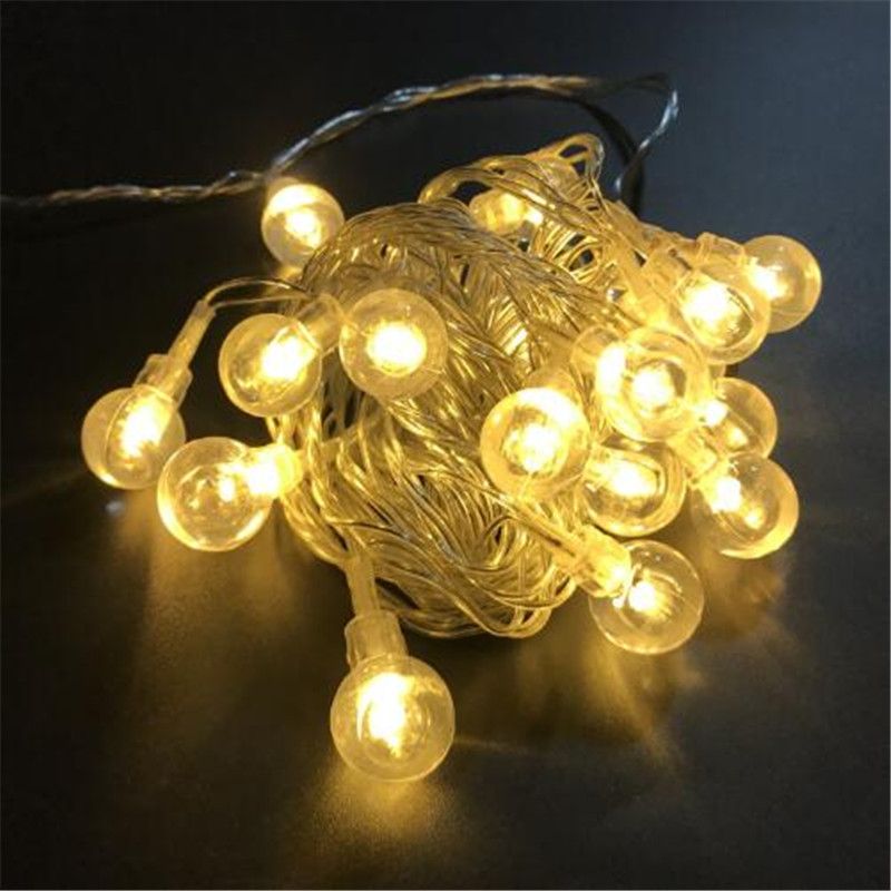 10m 80 Led Globe String Lights Warm White Bubble Ball Fairy 10m 80 Led Globe String Lights Warm White Bubble Ball Fairy Light For Party Wedding New Year Indoor Decoration Outdoor Patio