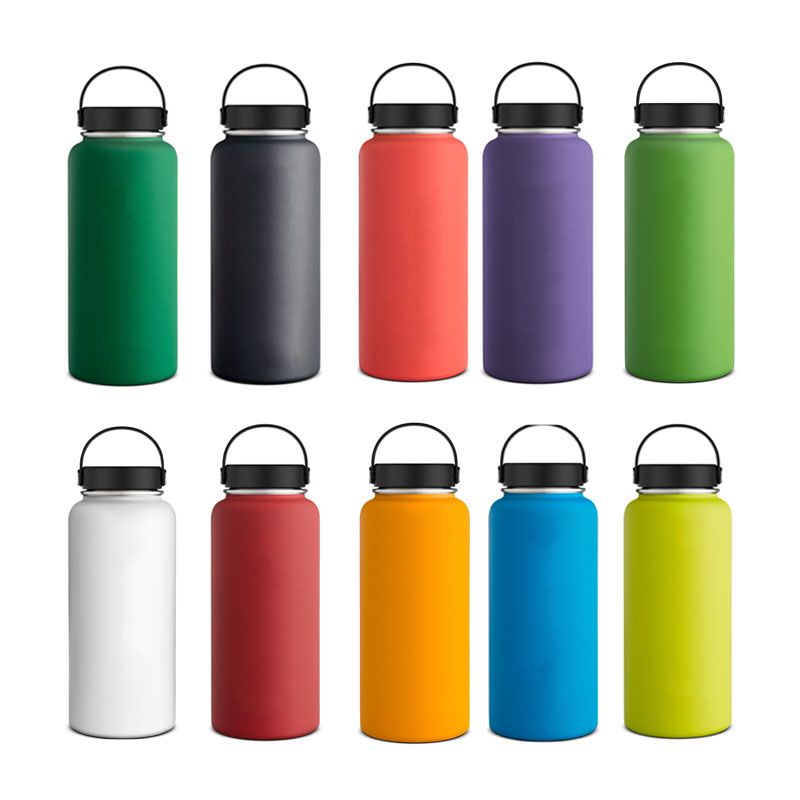 18oz/32oz/40oz Wide Mouth Water Bottle 304 Stainless Steel Vacuum