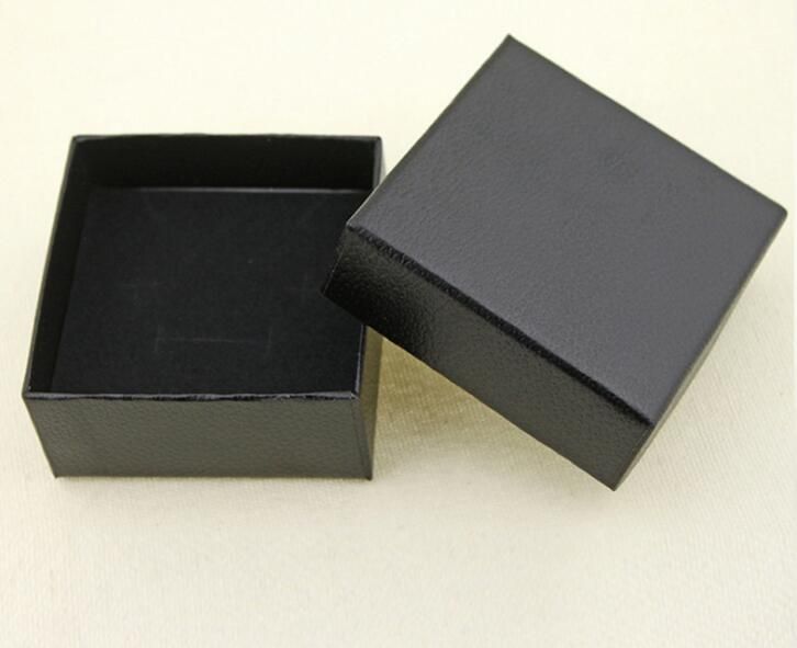 Cajas de cuero de la PU cajas de transporte anillos colgante, collar de la pulsera del encanto del reloj caja de presentación paquete 7.6cmx7.6cm GA57