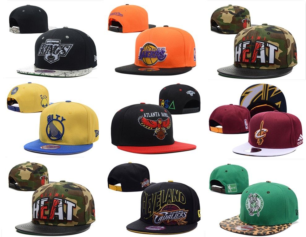 New Arrivel Basketball Team Snapback Cap Flat Brimmed Hats Supply For