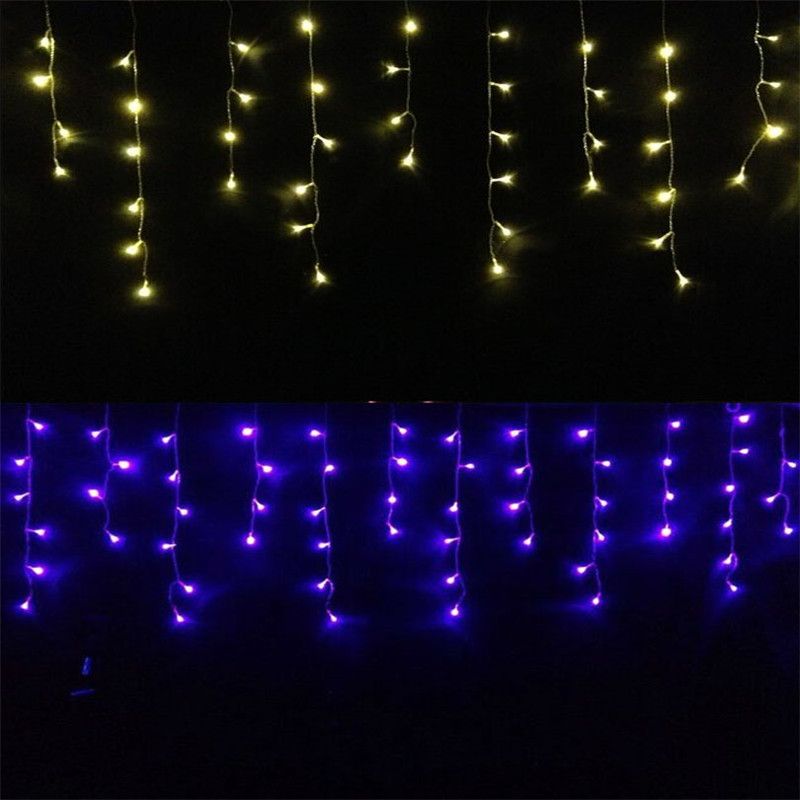 acheter guirlande de noël led rideau icicle string light 4.5m