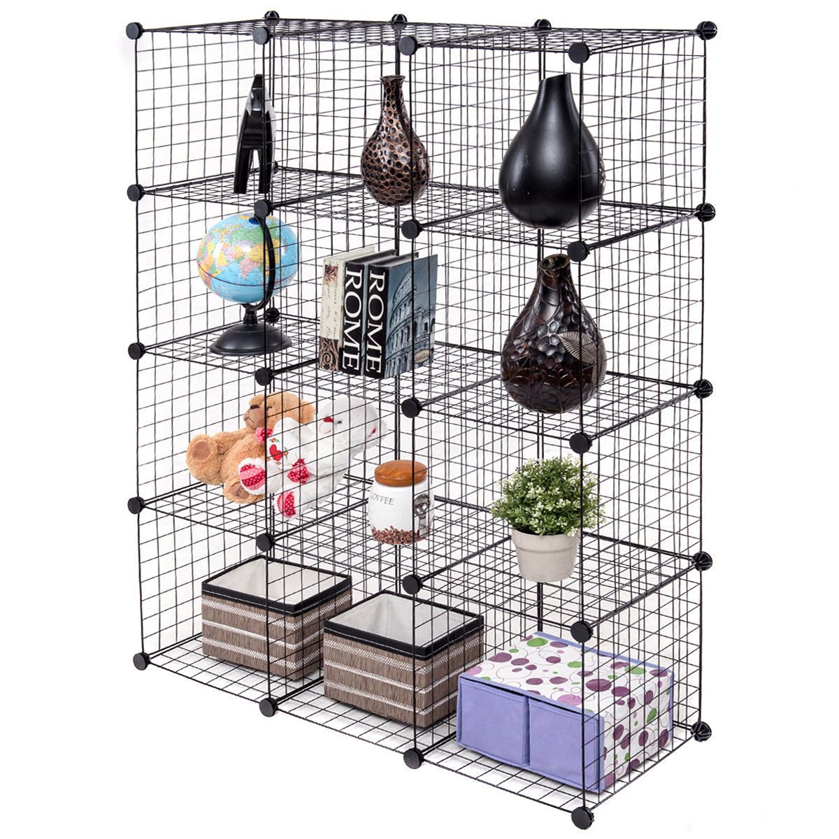 2019 Wire Storage Cubes Shelves 12 Diy Grid Organizer Wardrobe 2019 Wire Storage Cubes Shelves 12 Diy Grid Organizer Wardrobe Bookcase From Newlife2018dh 50 25 Dhgate Com