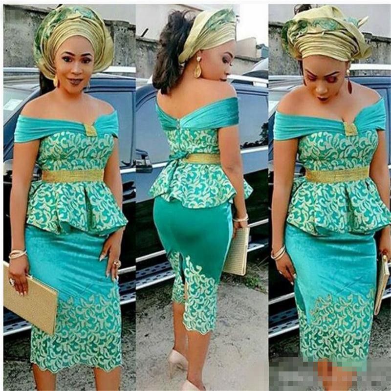 aso ebi short gown