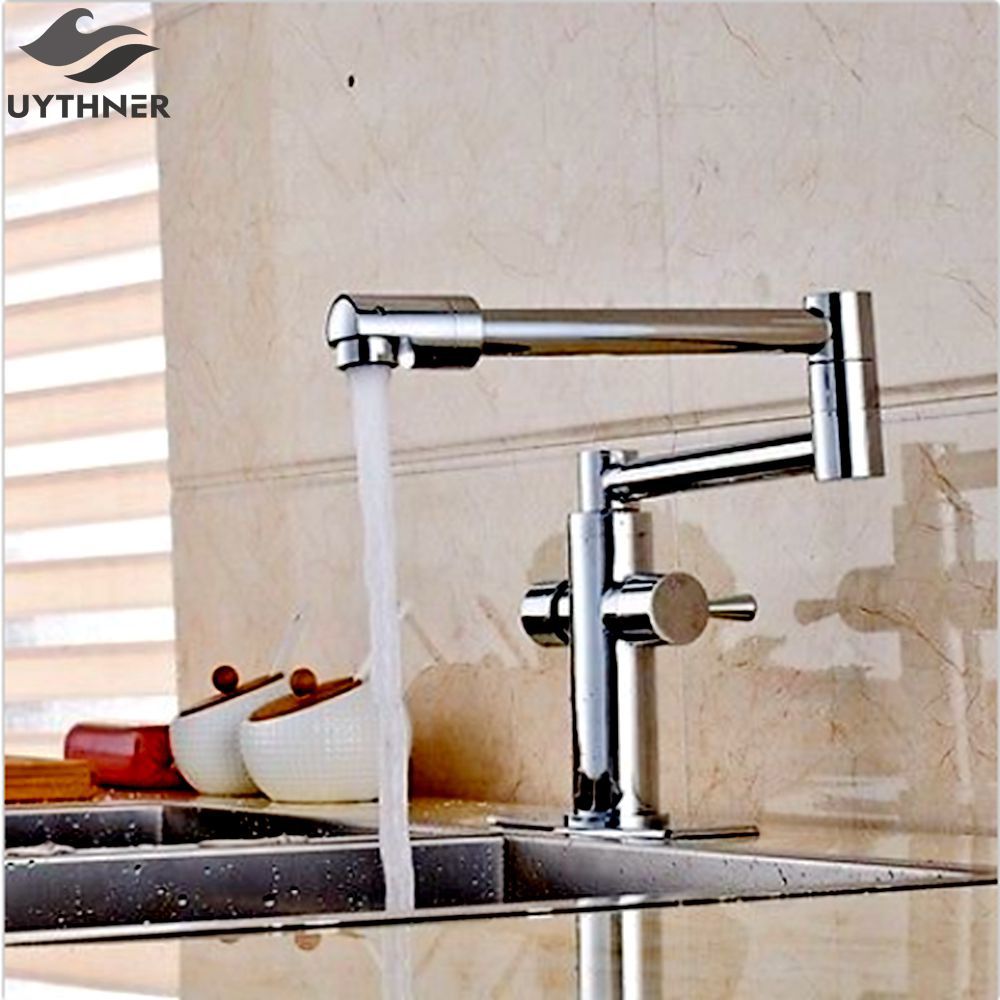 2018 Uythner Chrome Extent Kitchen Faucet Long Spout Vessel Sink 2018 Uythner Chrome Extent Kitchen Faucet Long Spout Vessel Sink Mixer Tap Deck Mounted Handmadenew From Qinqinmeling 160 0 Dhgate Com