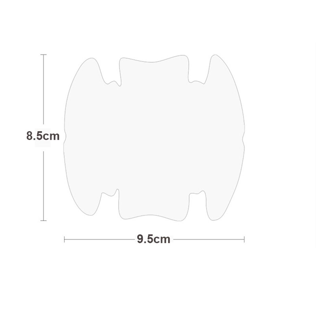 Simple Door Handle Scratches Protector Sticker Bowl Protective