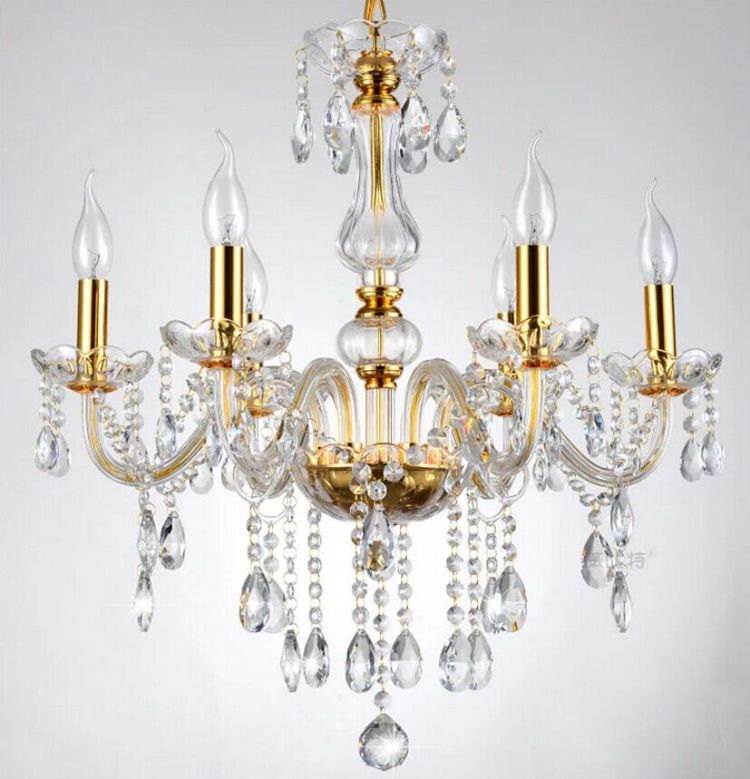 2018 6 Arms Modern Crystal Chandelier Re Light With 100 K9 2018 6 Arms Modern Crystal Chandelier Re Light With 100 K9 Pendants B Ccsp8006 D550mmxh600mm Black Chandeliers Outdoor From