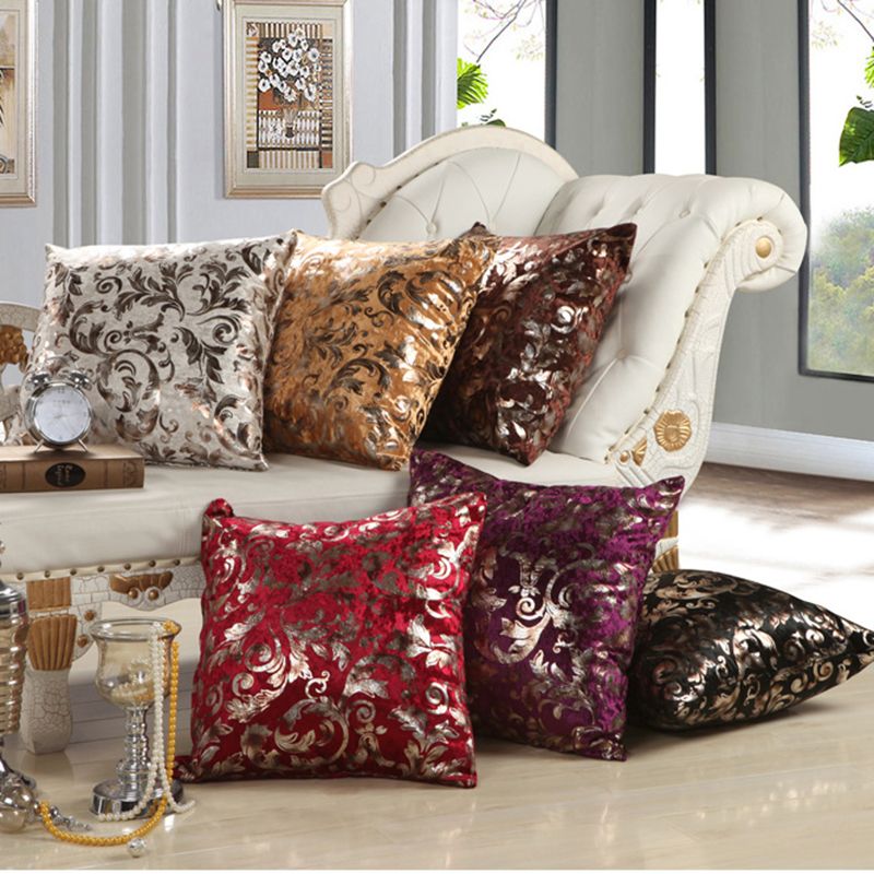 Vintage Sofa Cushion Cover Square Home Decorative Pillowcase