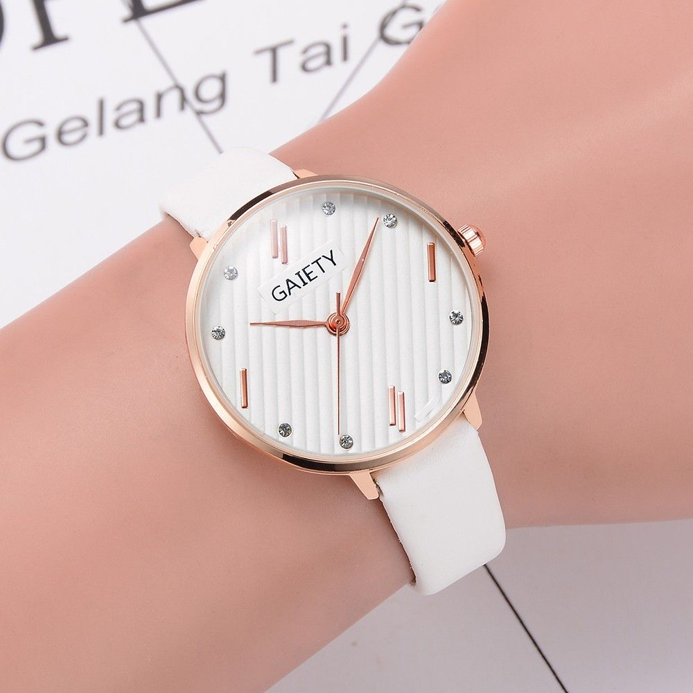 Cuarzo Ronda Analógico Cuero Relojes Reloj Casual Banda Moda Pulsera De Mujer tQhdsr