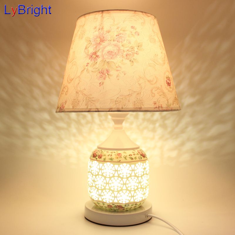 Modern European Ceramic Table Light Ac 90 260v Lamp Desk For Living Room Bedroom Bedside Study Home Decoration