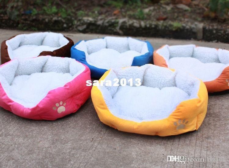 Wholesale Free Shipping Coffee Pet Dog Cat Bed House Washable Soft Medium Size