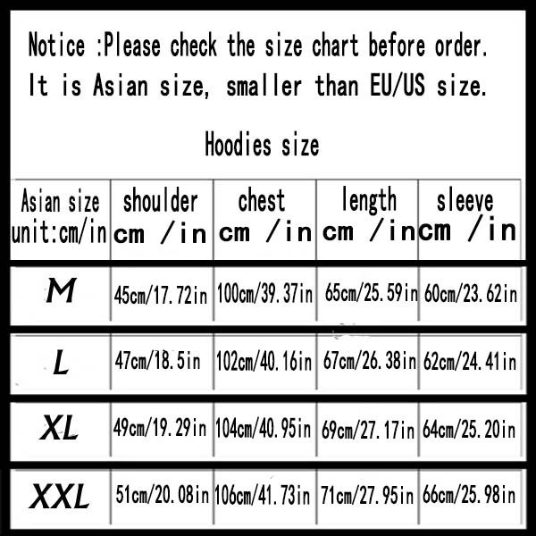 Vlone Size Chart